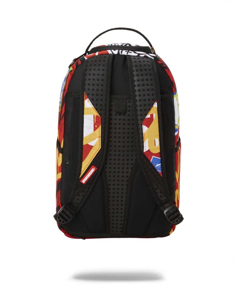 Sprayground Backpack TRASH SORRY WERE CLOSED Red | KQWIX7039