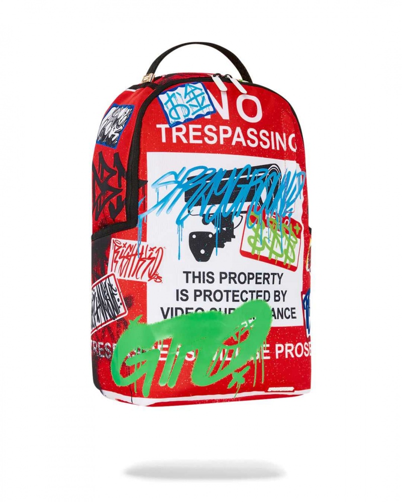 Sprayground Backpack TRESSPASSERS HIGH BACKPACK Red | HLFCW4876