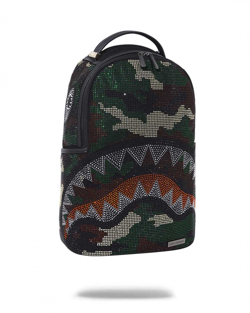 Sprayground Backpack TRINITY DLX BACKPACK Camo Green | OPTMW6295