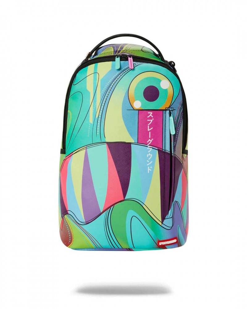 Sprayground Backpack TRIPPY BACKPACK MINDTRIP Turquoise | LDNGI1305