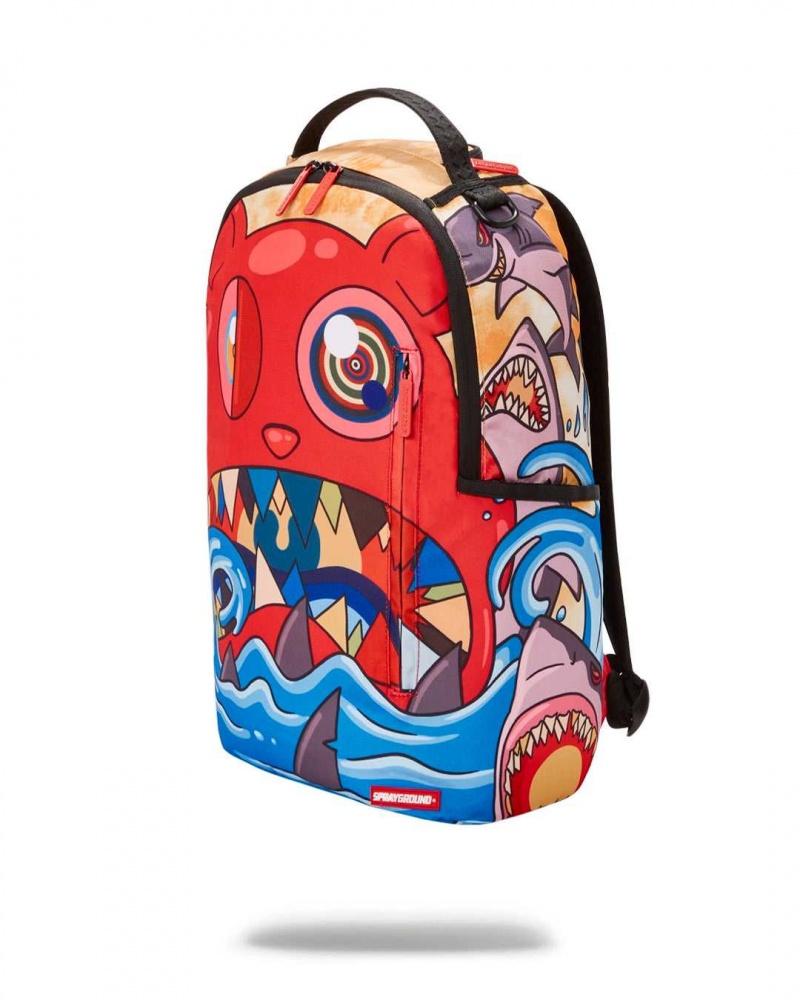 Sprayground Backpack TRIPPY WORLD Red | DFYJV7914