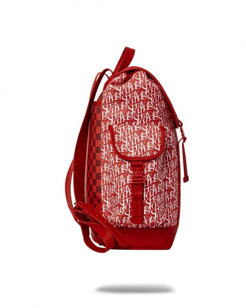 Sprayground Backpack TRI SPLIT MONTE CARLO BACKPACK Red | FEVDZ4856