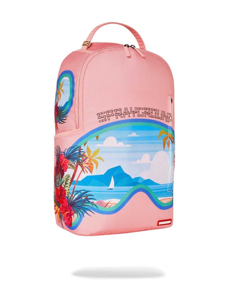 Sprayground Backpack TROPICAL SHARK BACKPACK Pink | TBMOH9437