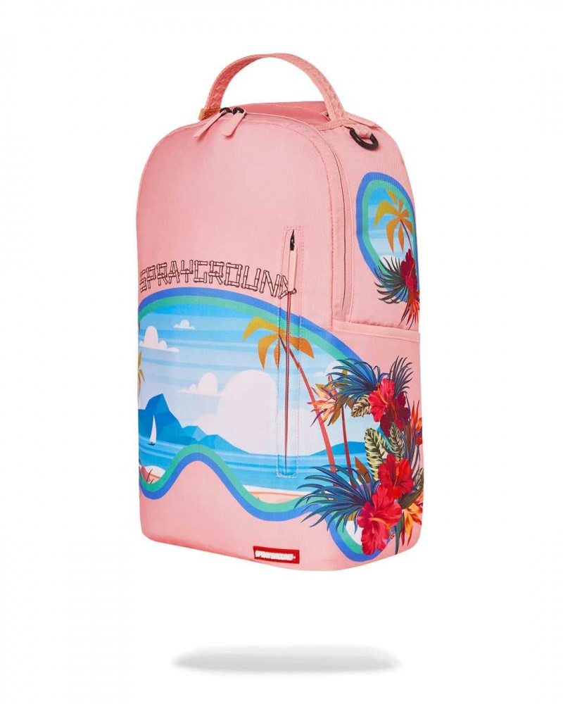 Sprayground Backpack TROPICAL SHARK BACKPACK Pink | TBMOH9437