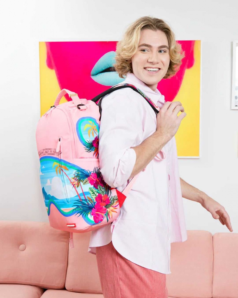 Sprayground Backpack TROPICAL SHARK BACKPACK Pink | TBMOH9437