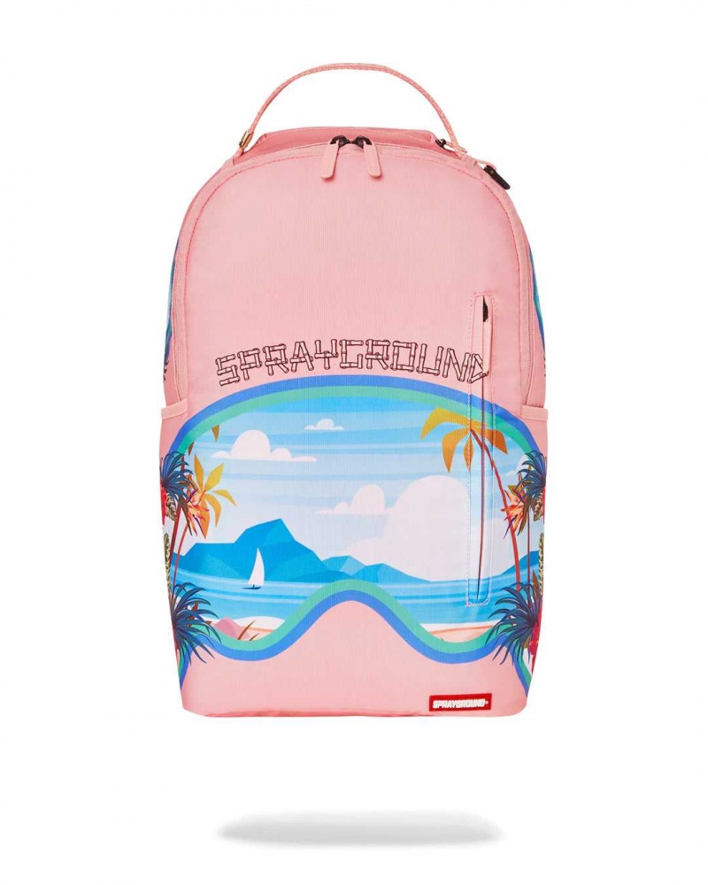 Sprayground Backpack TROPICAL SHARK BACKPACK Pink | TBMOH9437