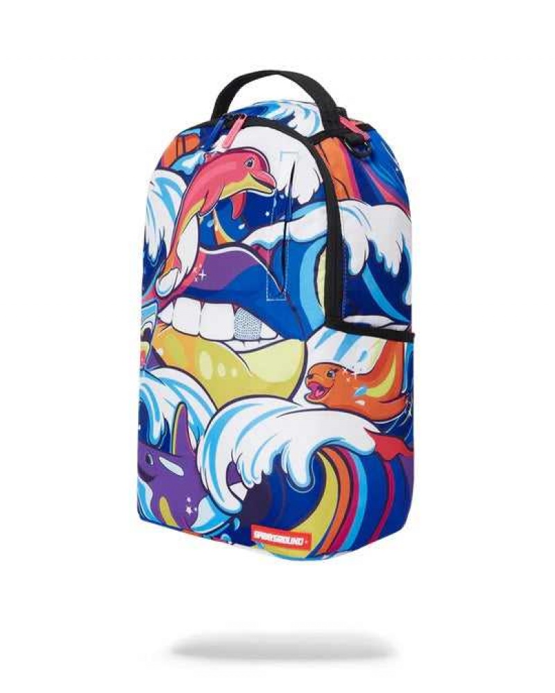 Sprayground Backpack TSUNAMI DLX BACKPACK Blue | VTPMG1564