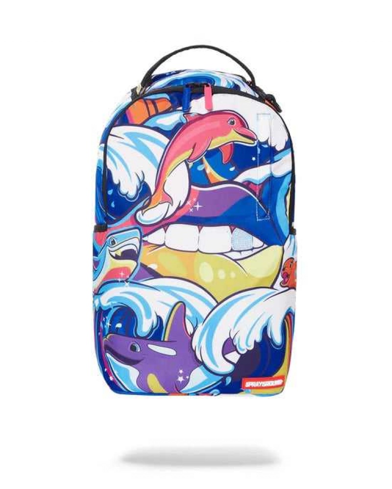 Sprayground Backpack TSUNAMI DLX BACKPACK Blue | VTPMG1564