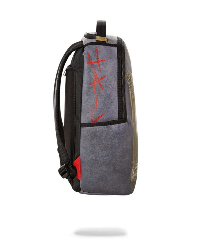 Sprayground Backpack TUPAC GOLDEN BOY Grey | DNZMH6412