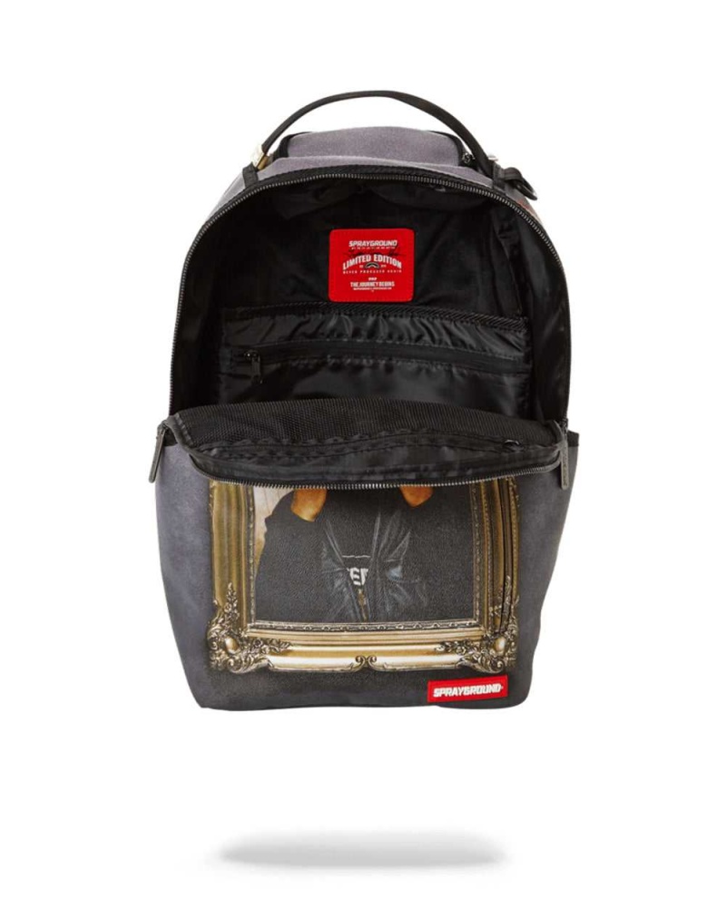 Sprayground Backpack TUPAC GOLDEN BOY Grey | DNZMH6412