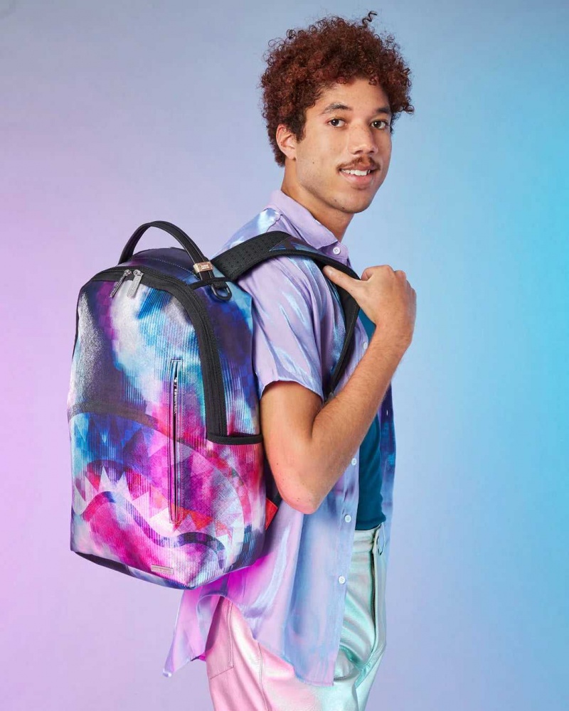 Sprayground Backpack TYE CHECK BACKPACK Purple | QMSID3867