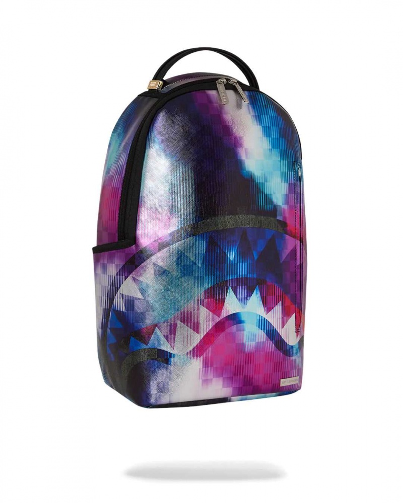 Sprayground Backpack TYE CHECK BACKPACK Purple | QMSID3867