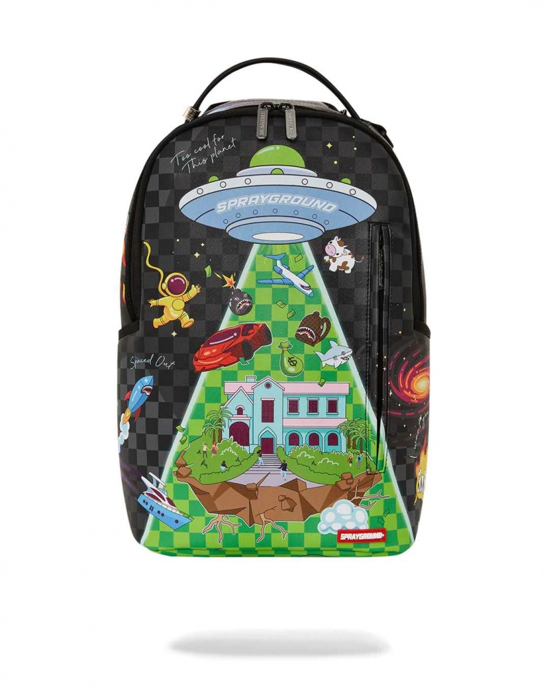 Sprayground Backpack UFO WTF BACKPACK Grey | XCOBT8617