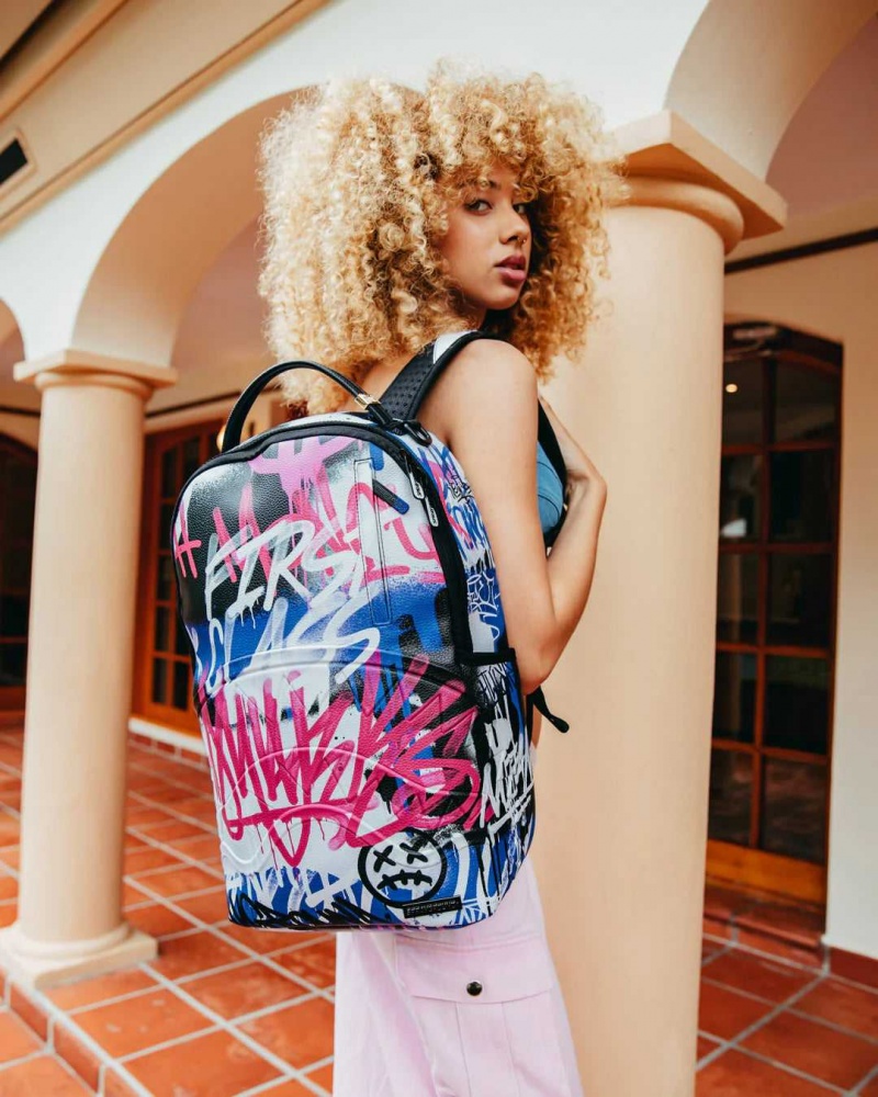 Sprayground Backpack VANDAL COUTURE BACKPACK White | VYILW9528