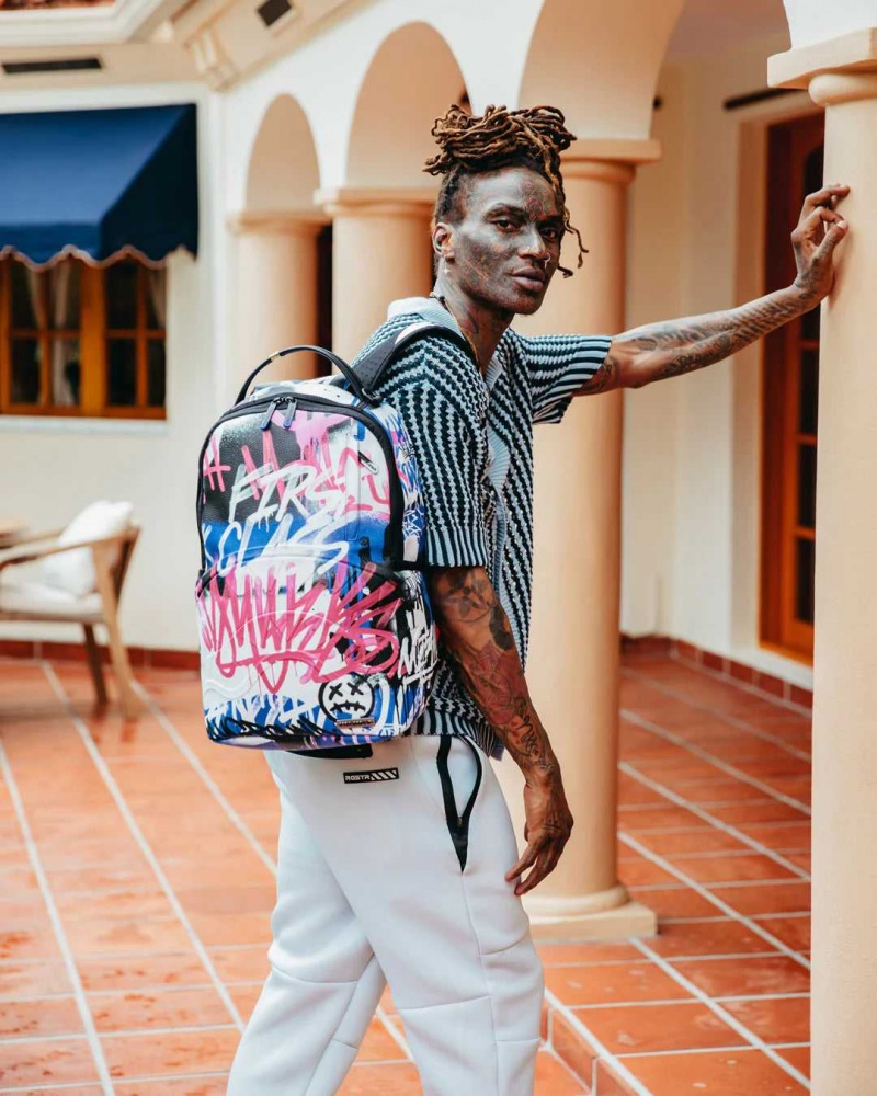 Sprayground Backpack VANDAL COUTURE BACKPACK White | VYILW9528