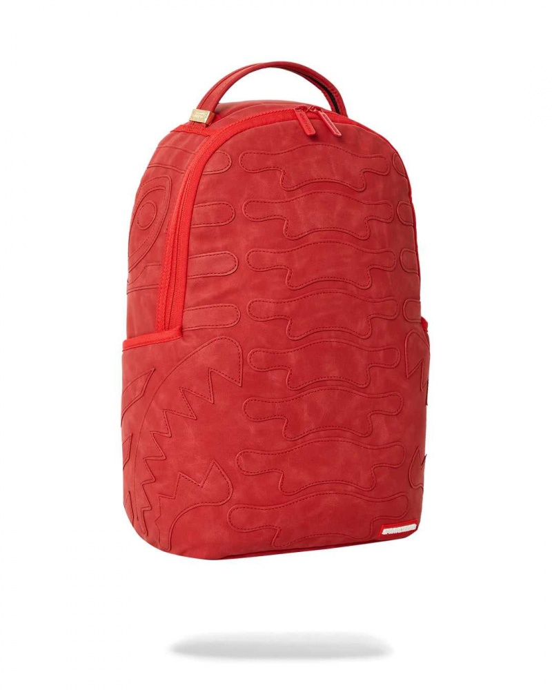 Sprayground Backpack VELVET BONES DLXSV BACKPACK Red | IUVNC8720