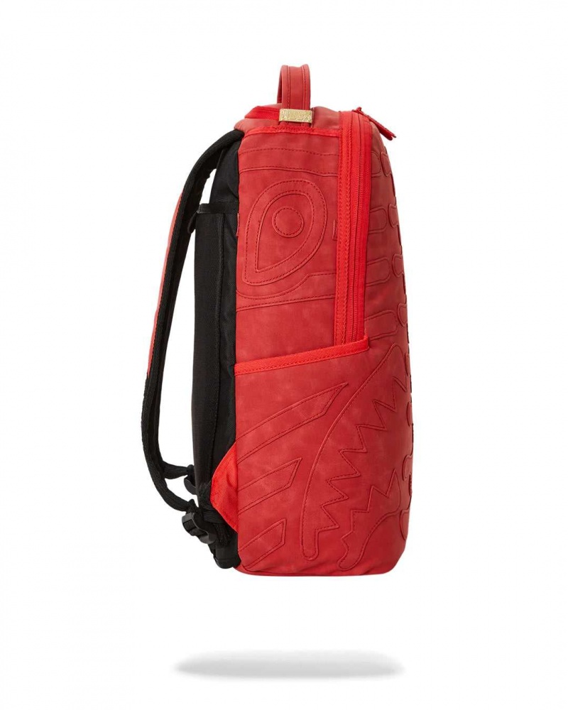 Sprayground Backpack VELVET BONES DLXSV BACKPACK Red | IUVNC8720