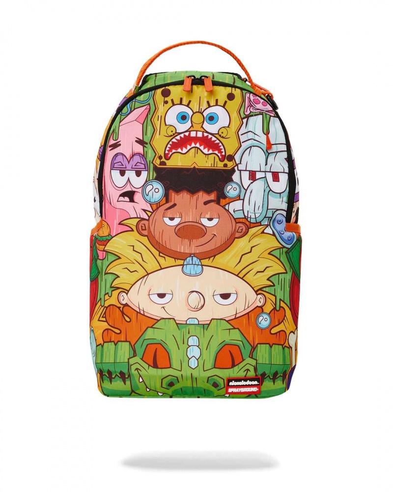 Sprayground Backpack VIACOM 90S TOTEM BACKPACK Green | VNRTM0635