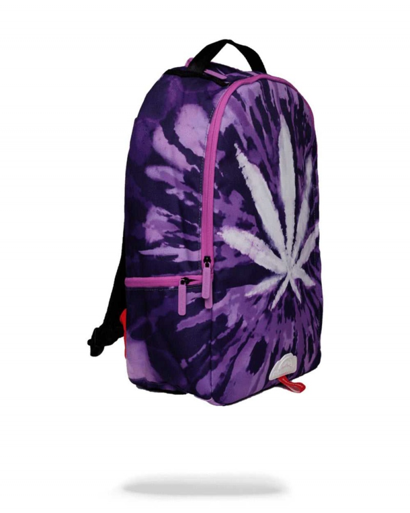 Sprayground Backpack WEED TIE DYE BACKPACK Purple | ZFJMA7518