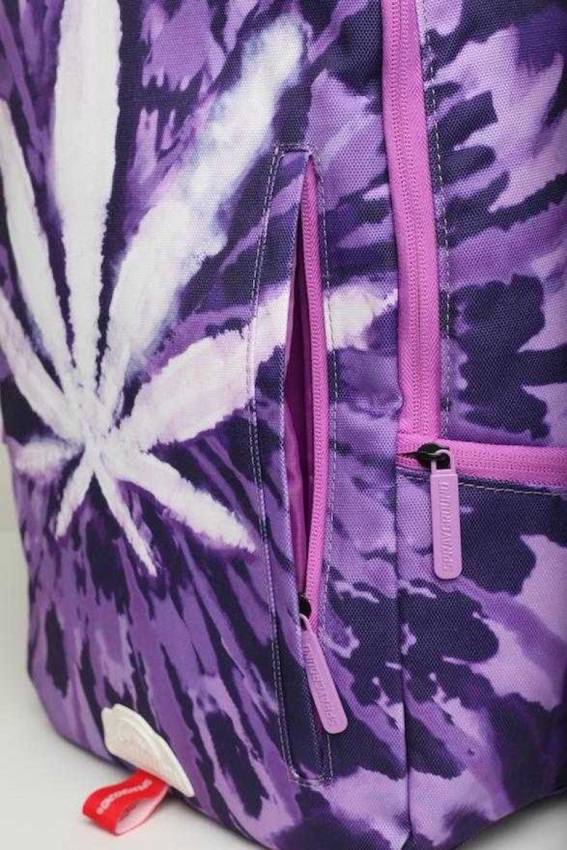 Sprayground Backpack WEED TIE DYE BACKPACK Purple | ZFJMA7518