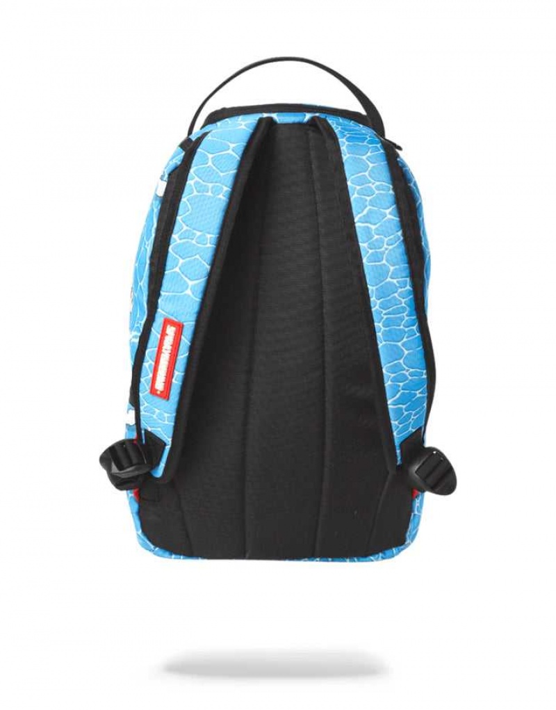 Sprayground Backpack WELCOME TO SHARK ISLAND Blue | RJXPG6280