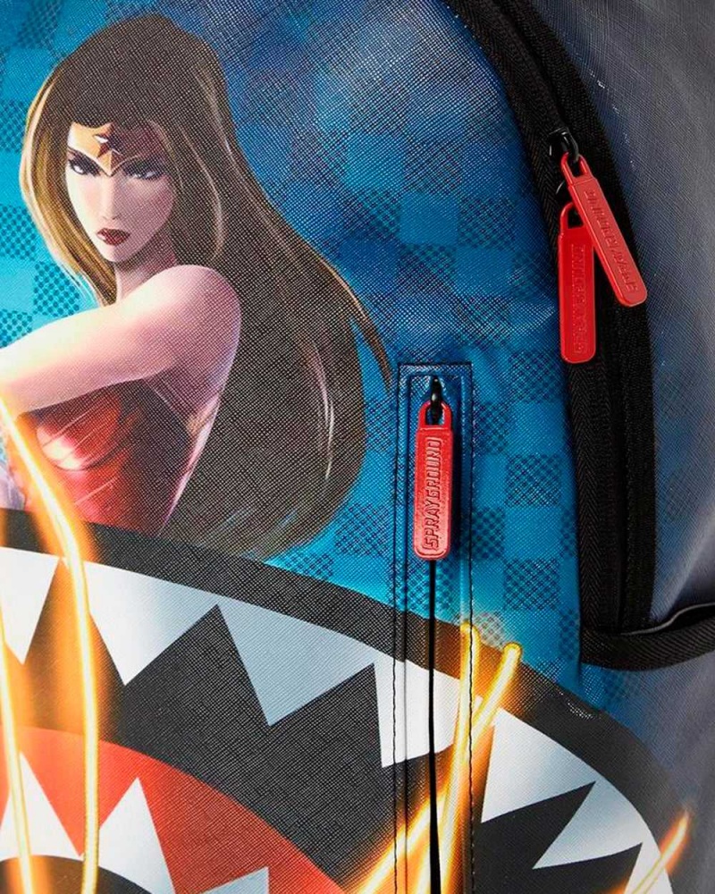 Sprayground Backpack WONDER WOMAN LASSO SHARK Black | XPDUF6394