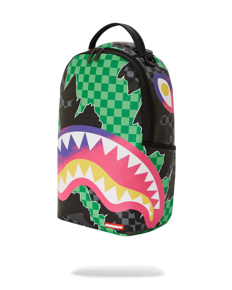 Sprayground Backpack WTF 2 DLXVF BACKPACK Green | ZMYTH4386