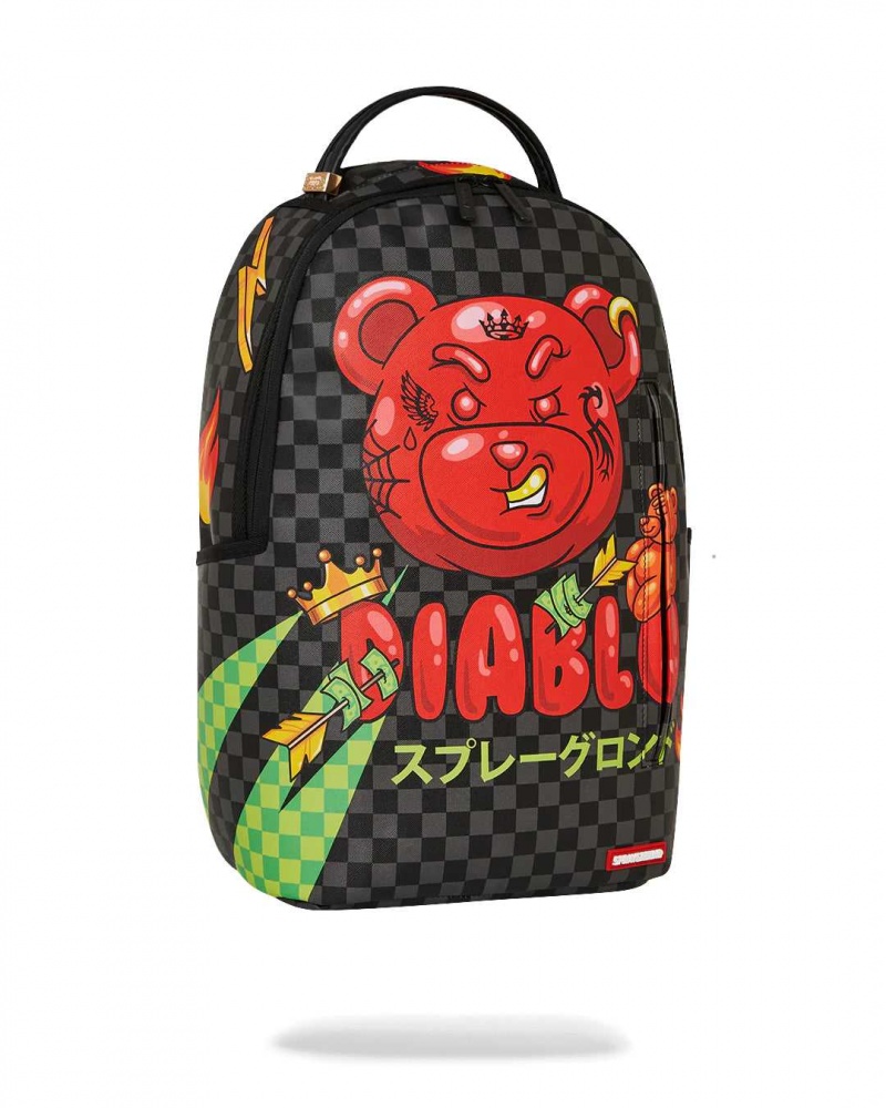 Sprayground Backpack WTF DIABLO BACKPACK Black | RXEQO7982