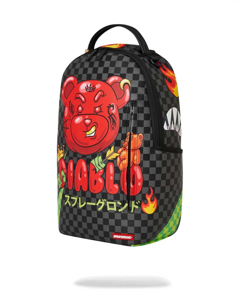 Sprayground Backpack WTF DIABLO BACKPACK Black | RXEQO7982