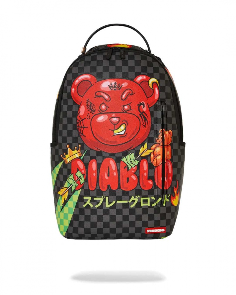 Sprayground Backpack WTF DIABLO BACKPACK Black | RXEQO7982