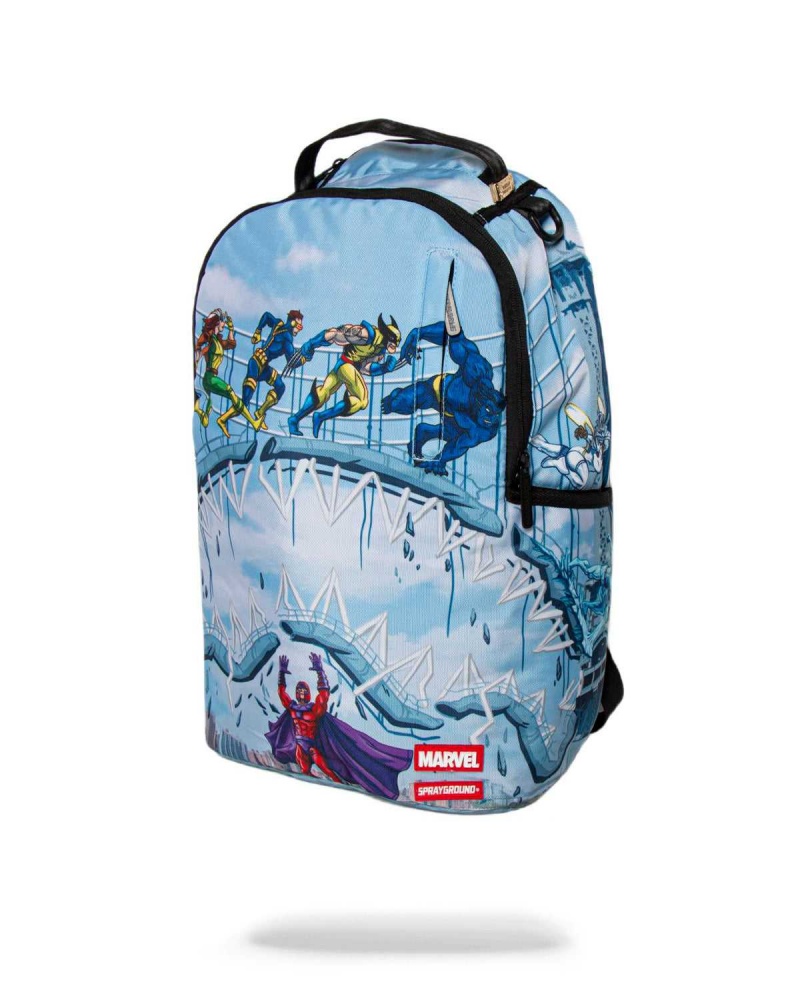 Sprayground Backpack X-MWN RUNNING SHARK BACKPACK Blue | DXJLZ1907