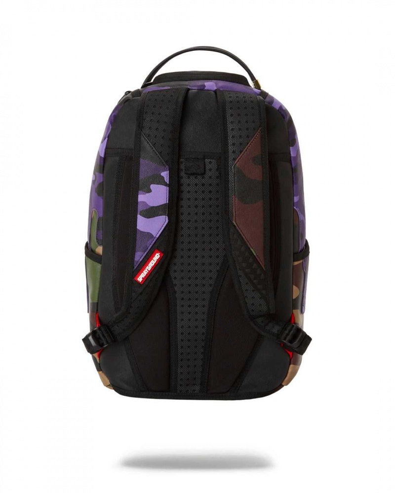 Sprayground Backpack XTC CAMP DRIP Purple | IPJOZ5901