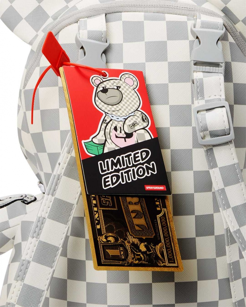 Sprayground Backpack XTC LA PALAIS BEAR BACKPACK White | EIALC4675