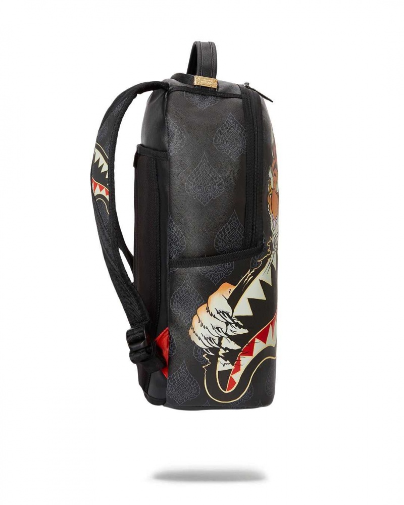 Sprayground Backpack YEAR OF THE TIGER BACKPACK Black | SLONF2754