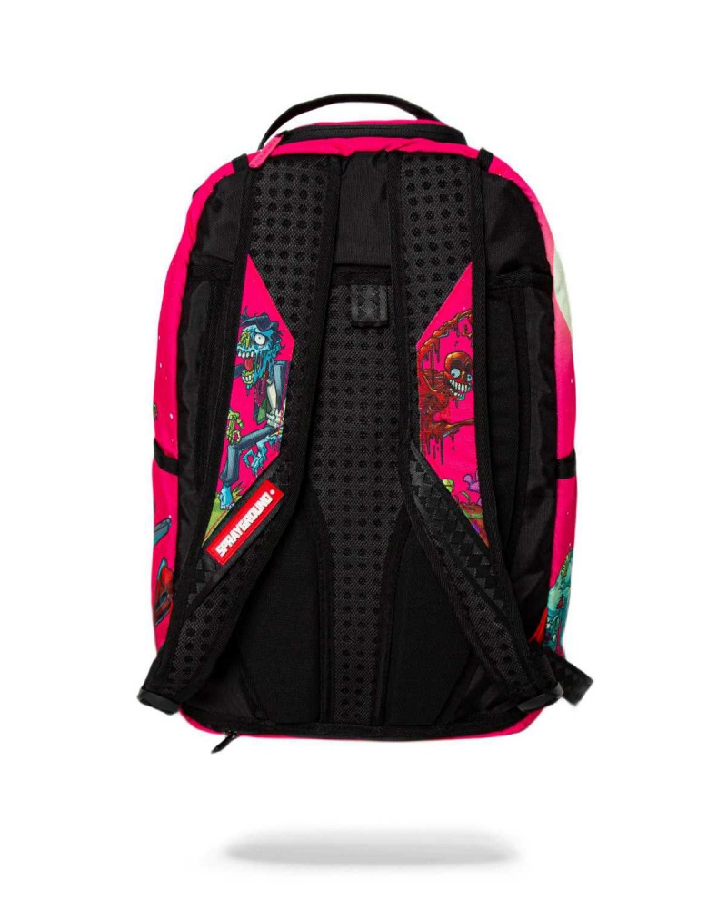 Sprayground Backpack ZOMBIES COMING OUT OF EARTH Fuchsia | ULYDS7618