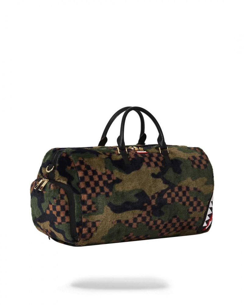 Sprayground Bag 3AM FUR DUFFLE Green | FVHNT3064