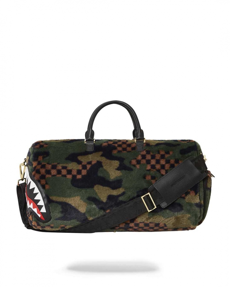 Sprayground Bag 3AM FUR DUFFLE Green | FVHNT3064