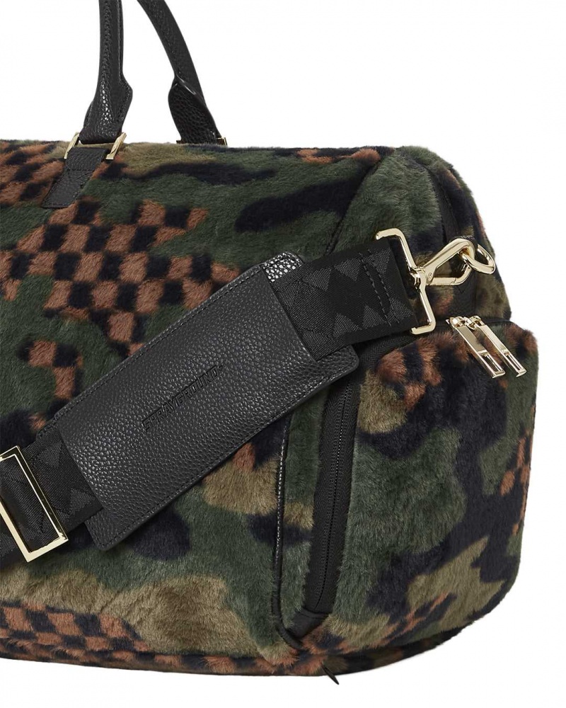 Sprayground Bag 3AM FUR DUFFLE Green | FVHNT3064