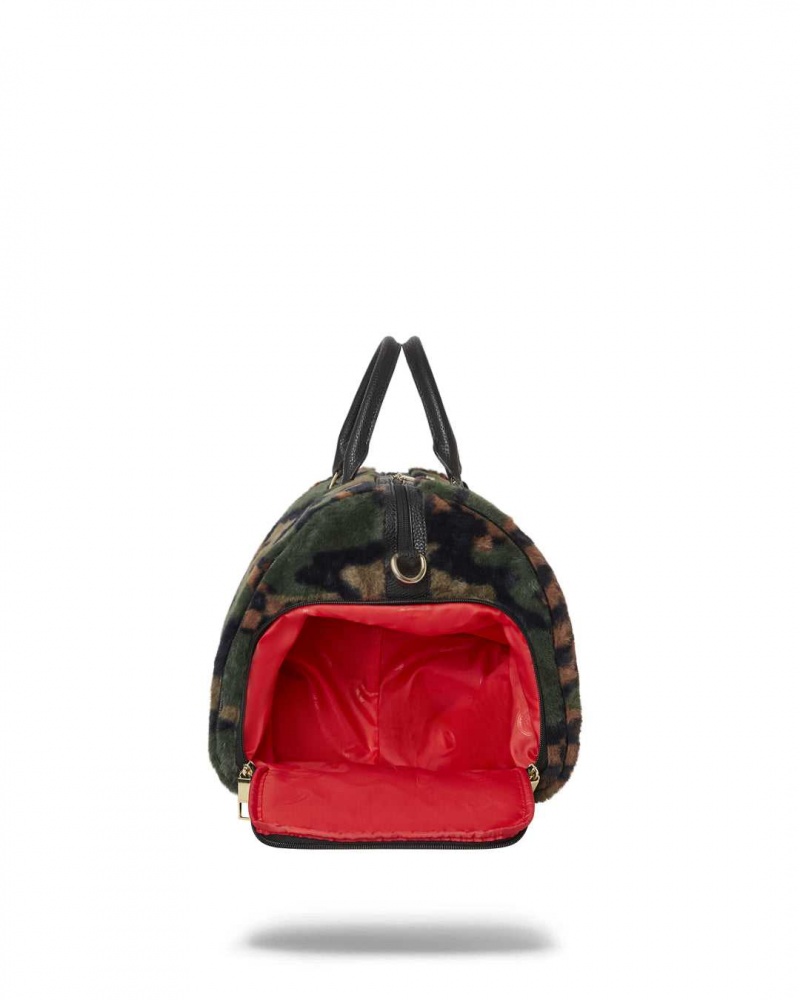 Sprayground Bag 3AM FUR DUFFLE Green | FVHNT3064