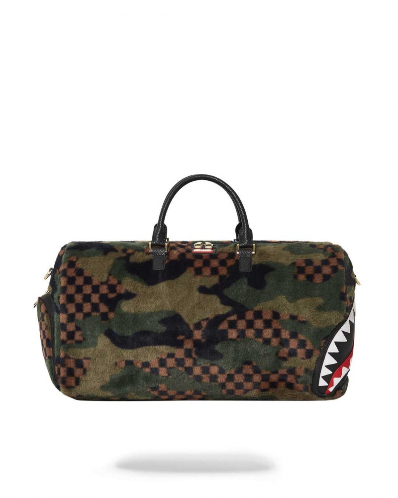 Sprayground Bag 3AM FUR DUFFLE Green | FVHNT3064