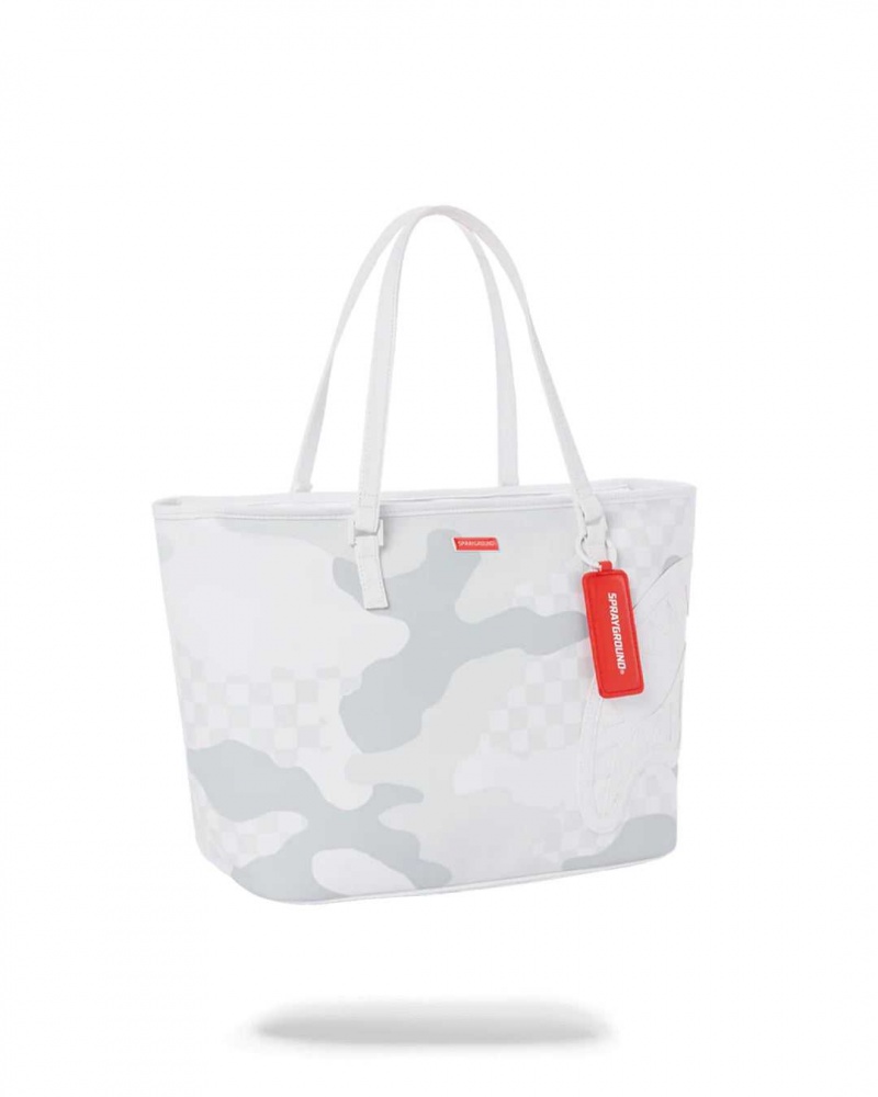 Sprayground Bag 3AM LE BLANC TOTE White | VAWCI9348