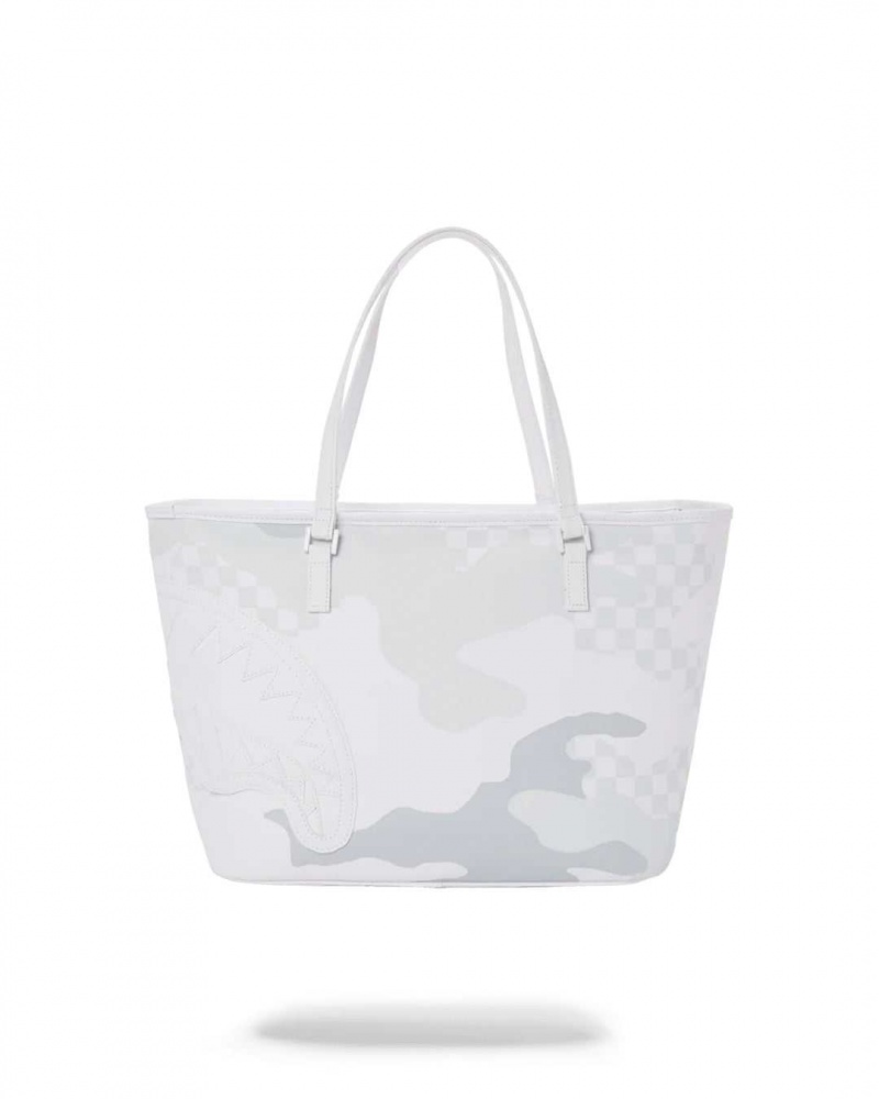 Sprayground Bag 3AM LE BLANC TOTE White | VAWCI9348