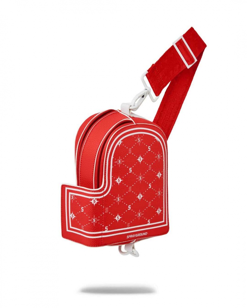 Sprayground Bag 6th AVENUE BANDANA BACKPACK CROSSBODY Red | LRFKT3056