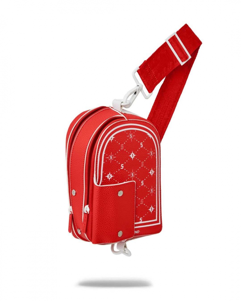 Sprayground Bag 6th AVENUE BANDANA BACKPACK CROSSBODY Red | LRFKT3056