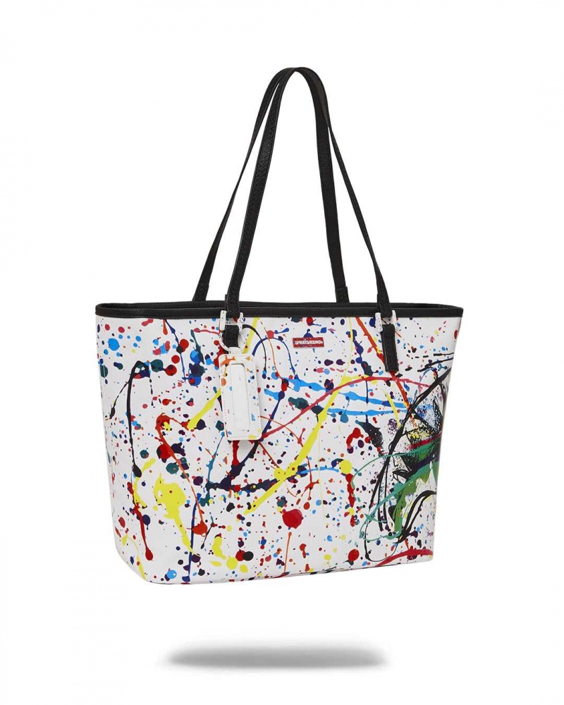 Sprayground Bag AFTER SPARK TOTE White | CJOQK9208