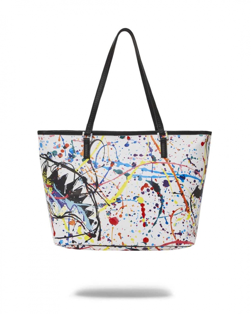 Sprayground Bag AFTER SPARK TOTE White | CJOQK9208