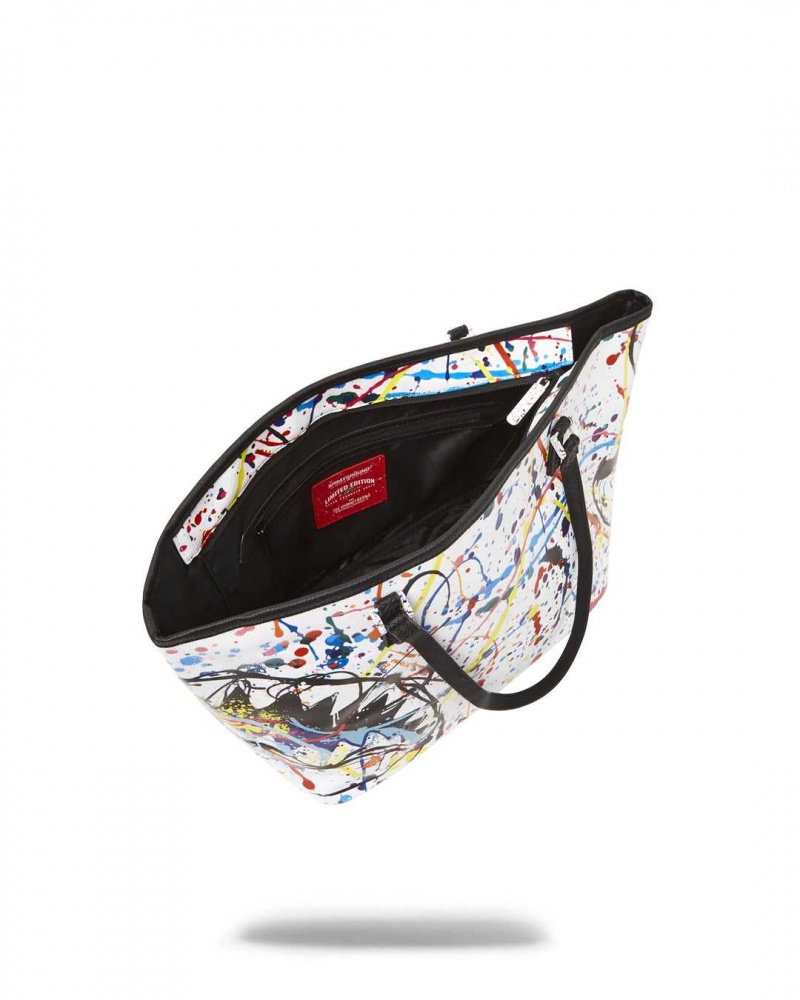 Sprayground Bag AFTER SPARK TOTE White | CJOQK9208