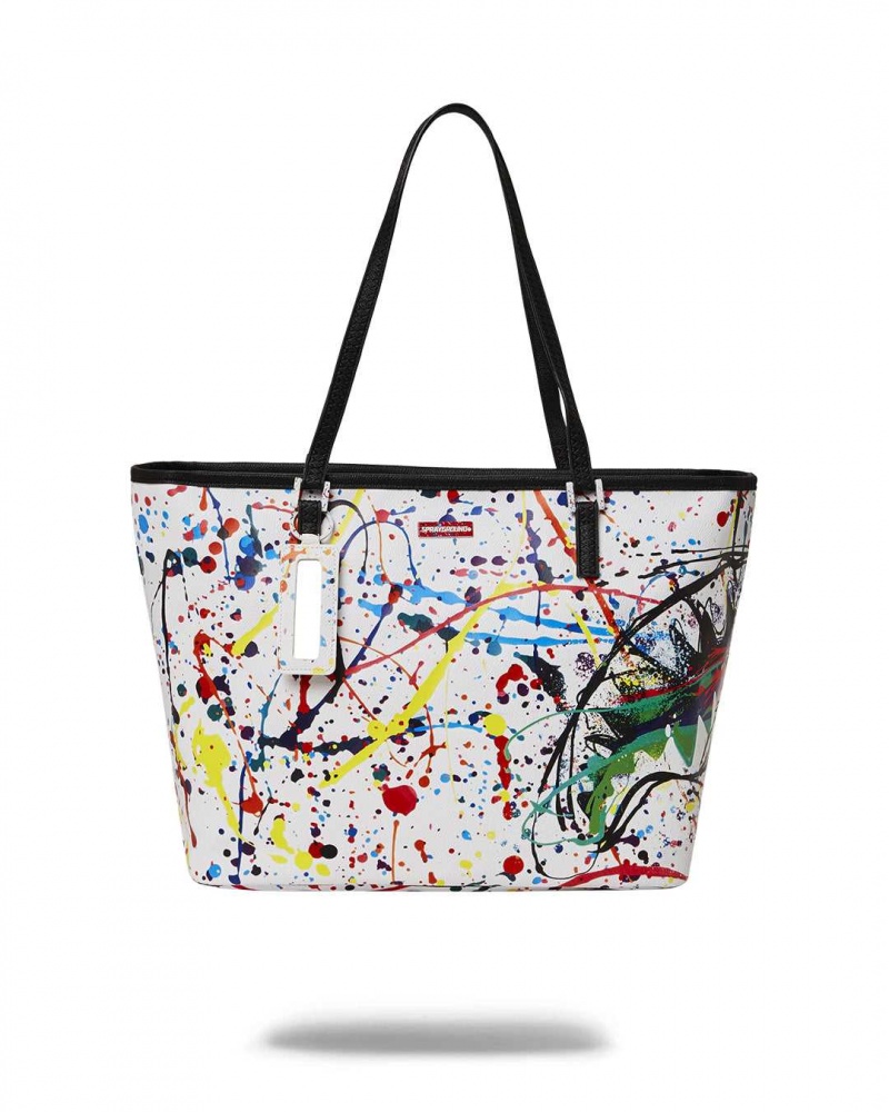 Sprayground Bag AFTER SPARK TOTE White | CJOQK9208