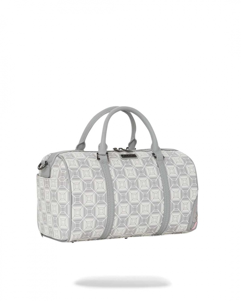 Sprayground Bag AI STUNNA MINI DUFFLE Cream Grey | DNHLU4273