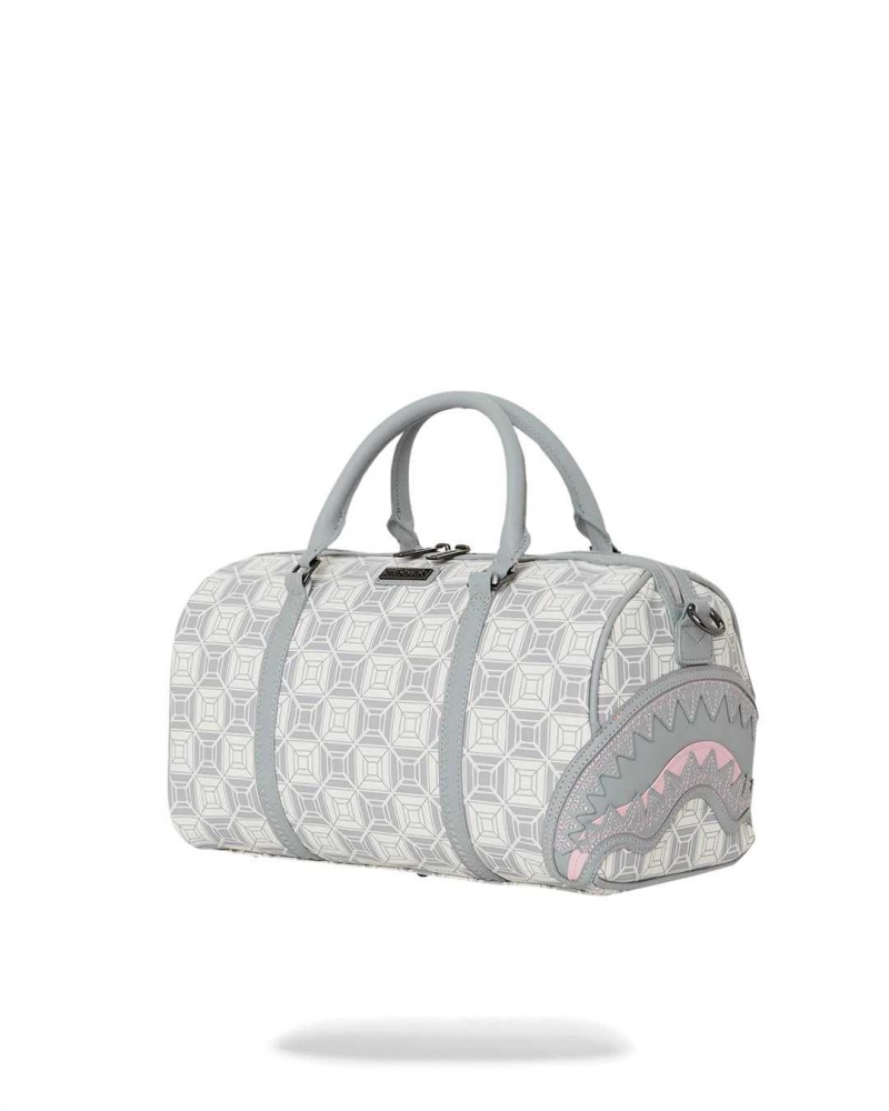 Sprayground Bag AI STUNNA MINI DUFFLE Cream Grey | DNHLU4273